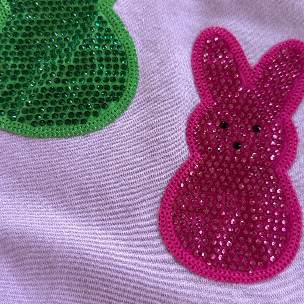 QUEEN OF SPARKLES -Multi Peep Kids Bunny Matching Set -Lavender size 6 - Picture 9 of 15